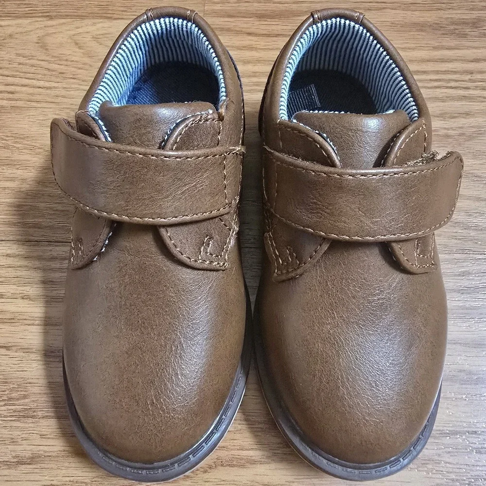 NWT Tahari Bryant Toddler Boys Brown Navy Dress Shoes Sz‎ 6 Cute Formal Wedding
